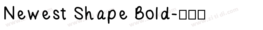 Newest Shape Bold字体转换